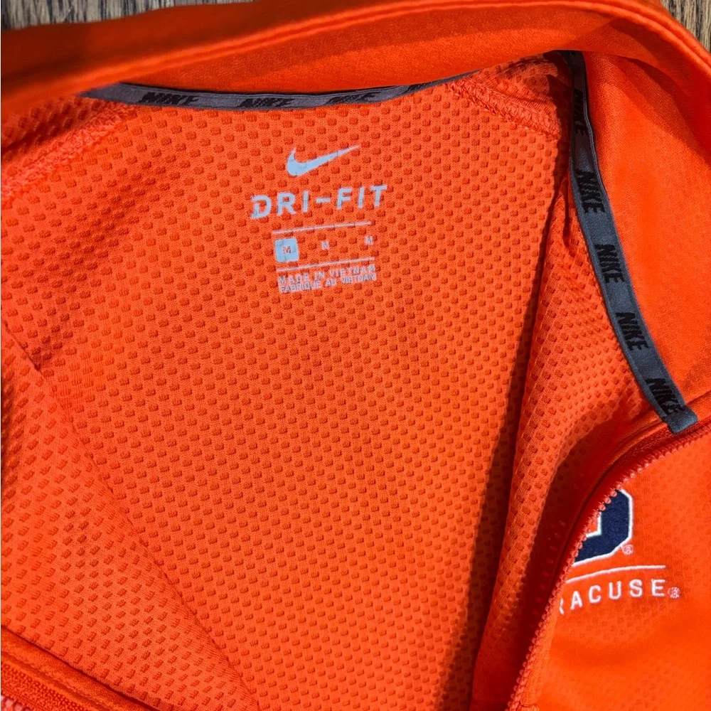 Nike Syracuse University Dri-Fit 1/4 zip orange men’s medium long sleeve